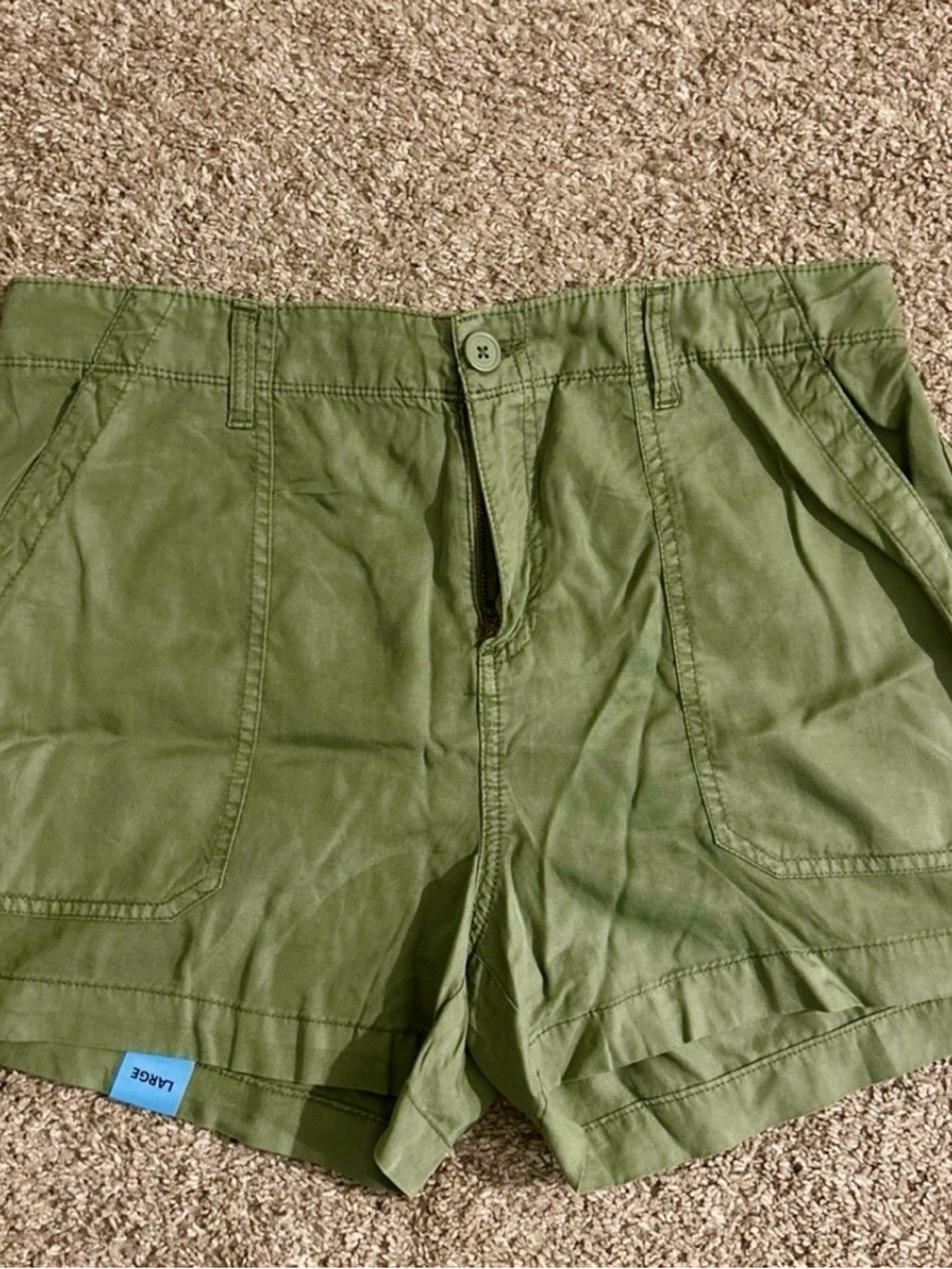 Sanctuary Tencel Shorts in Olive